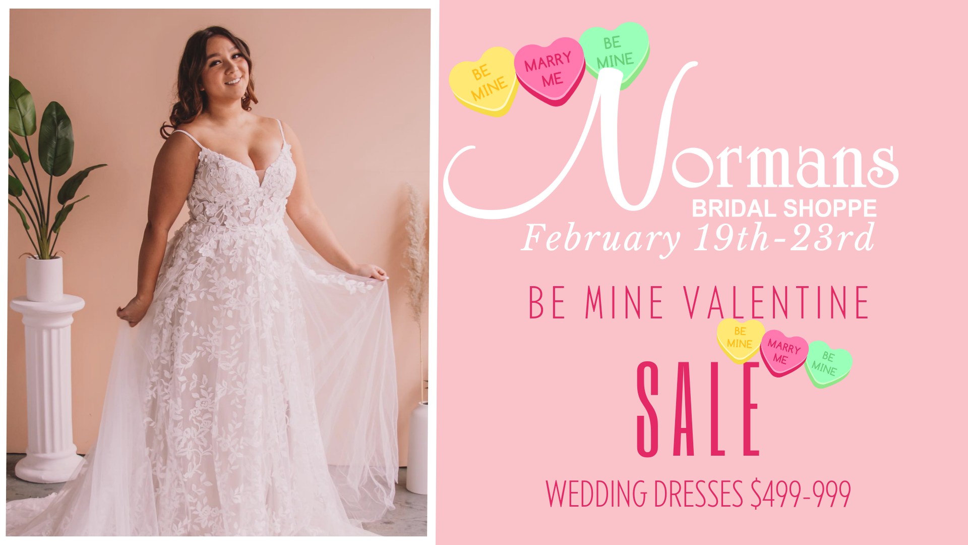 Be Mine Valentines Wedding Dress Sale