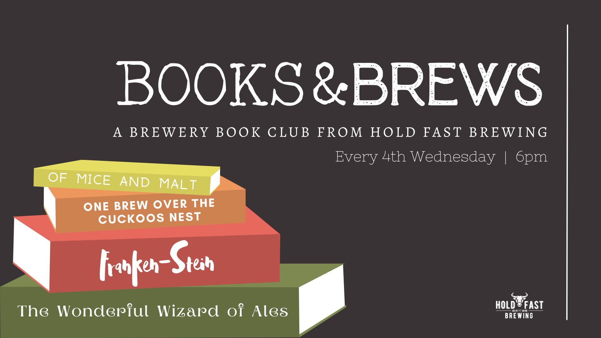 Books & Brews Brewery Book Club + Spring Book Exchange