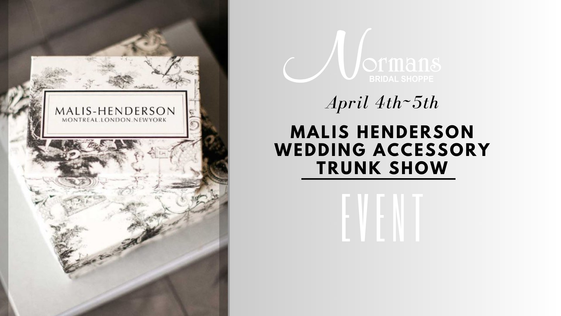 Malis Henderson Wedding Accessory Trunk Show