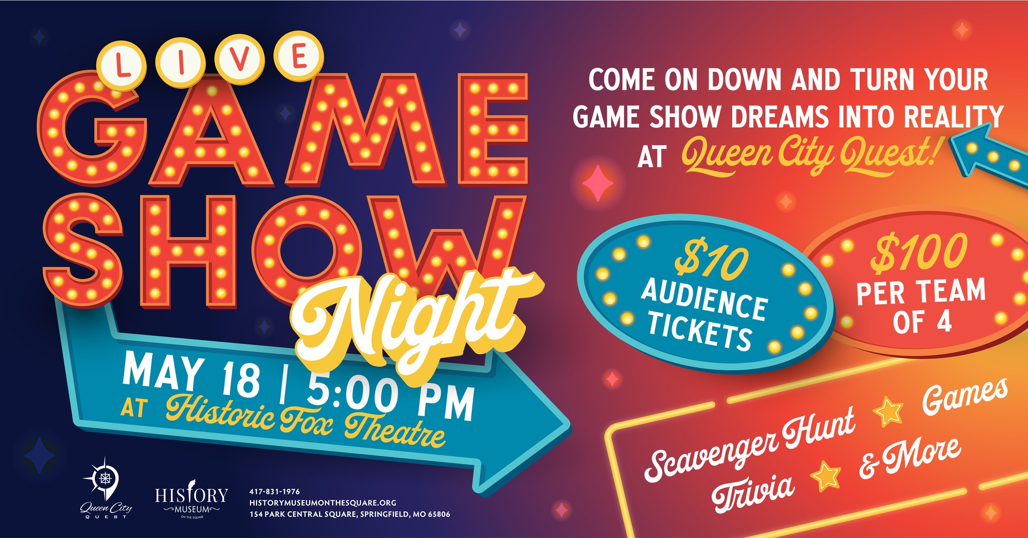 Queen City Quest Live Game Show Night