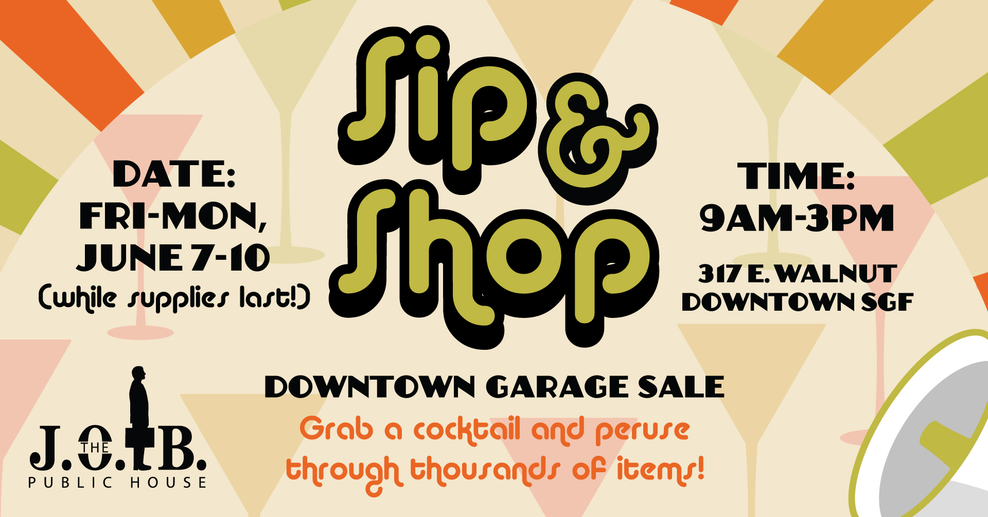 Sip & Shop Downtown Garage Sale