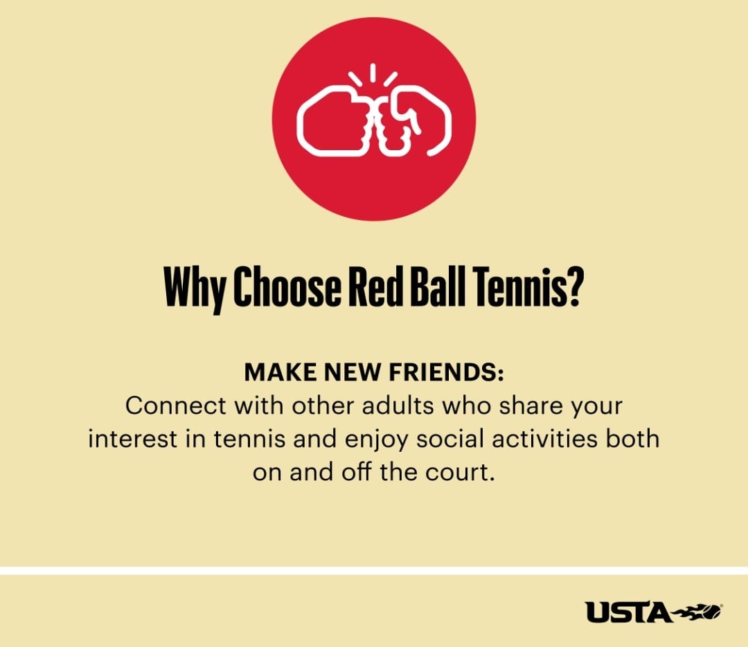Adult Red Ball Tennis at Hold Fast