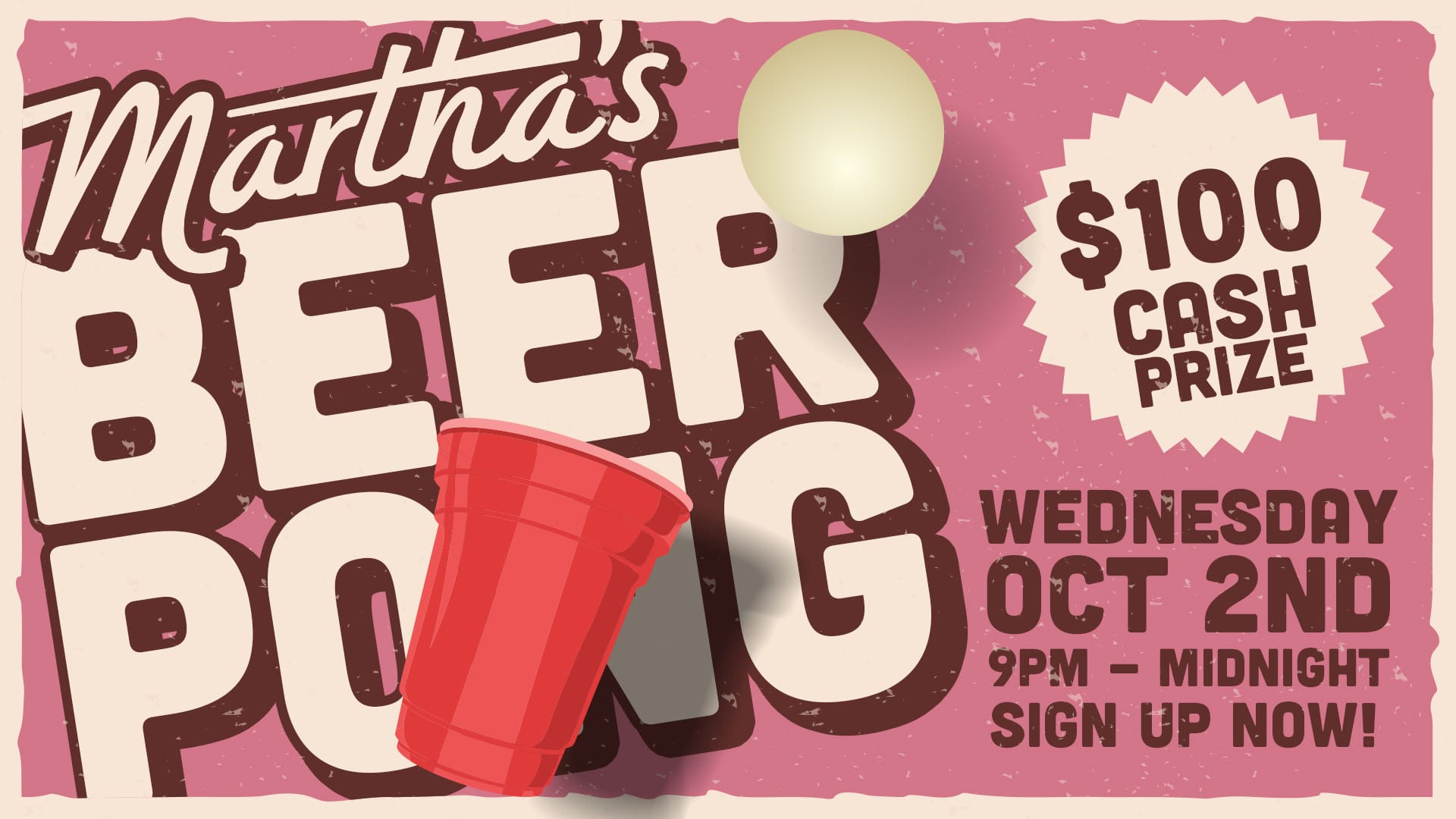 BEER PONG COMPETITION!