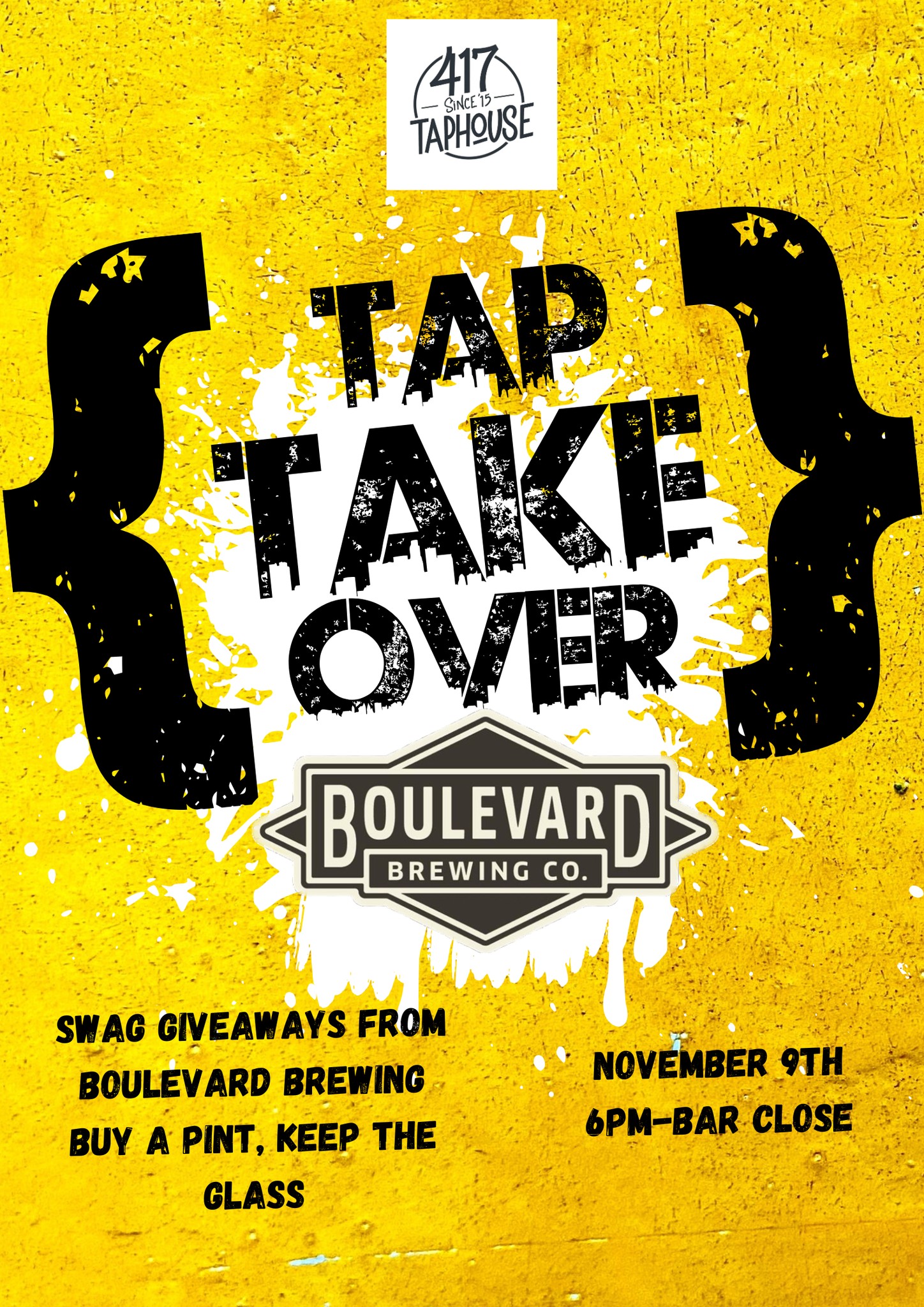 Boulevard Brewing TAP TAKEOVER at 417 Taphouse