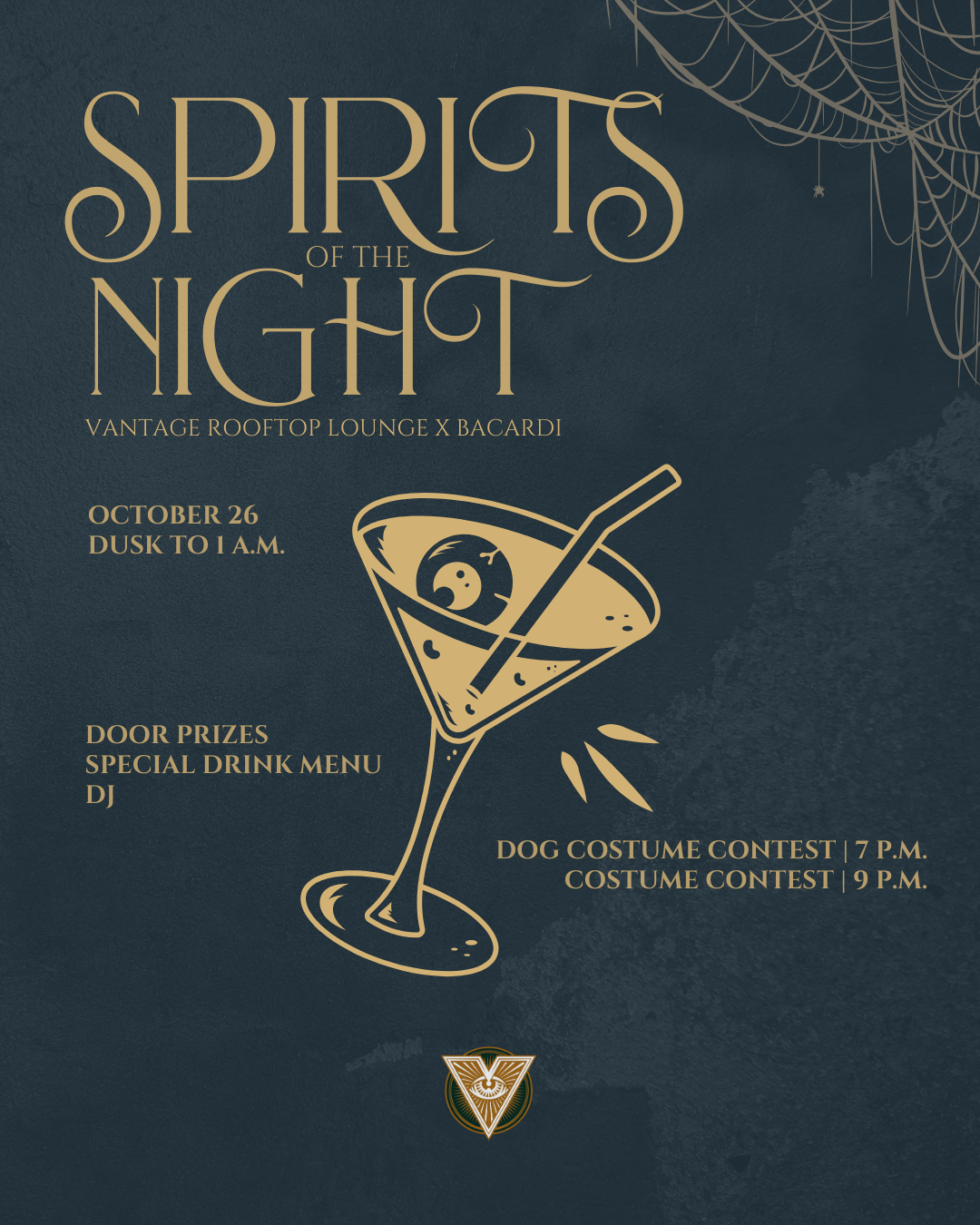 Spirits of the Night | Halloween at Vantage Rooftop Lounge