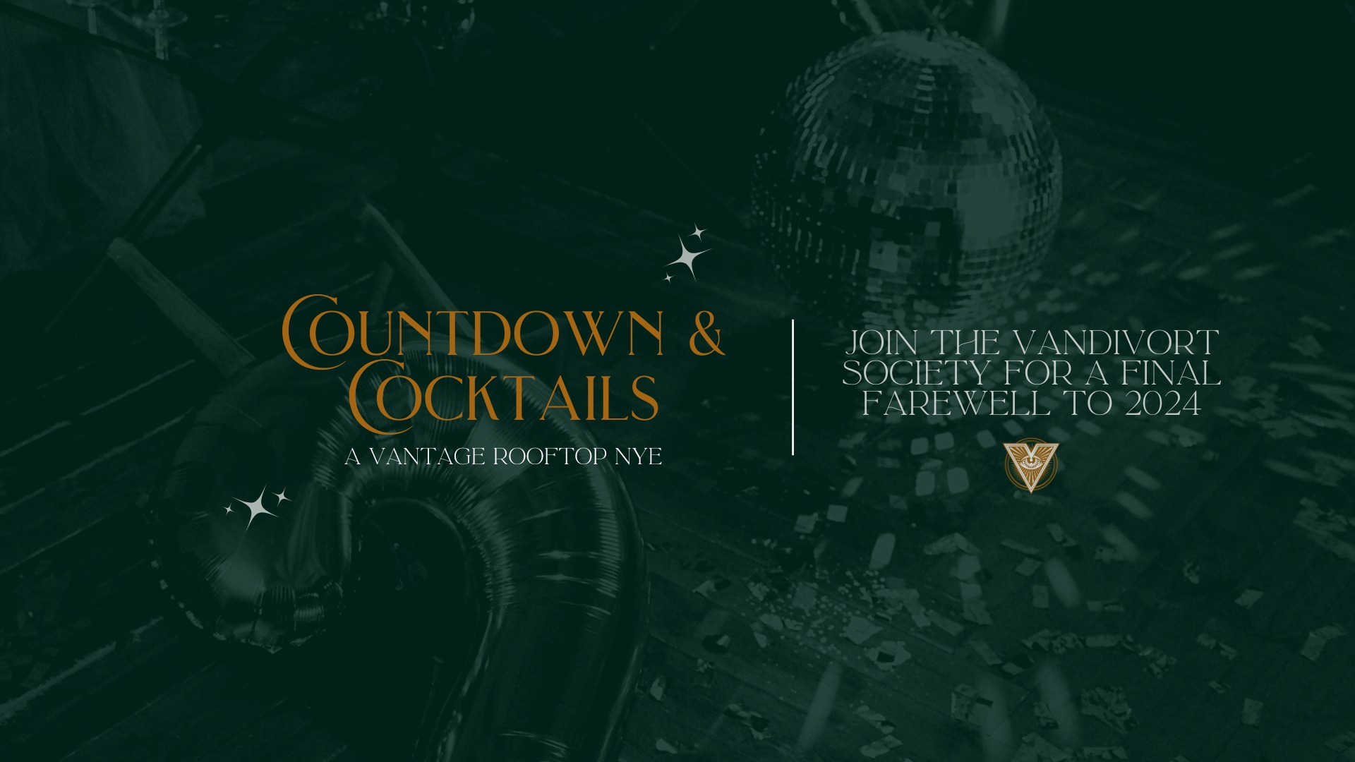 Countdown & Cocktails - NYE at Vantage