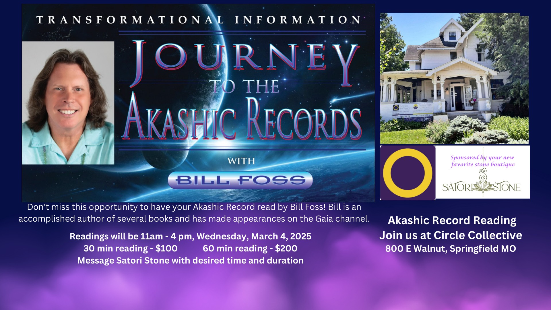 Akashic Record Reading with Bill Foss