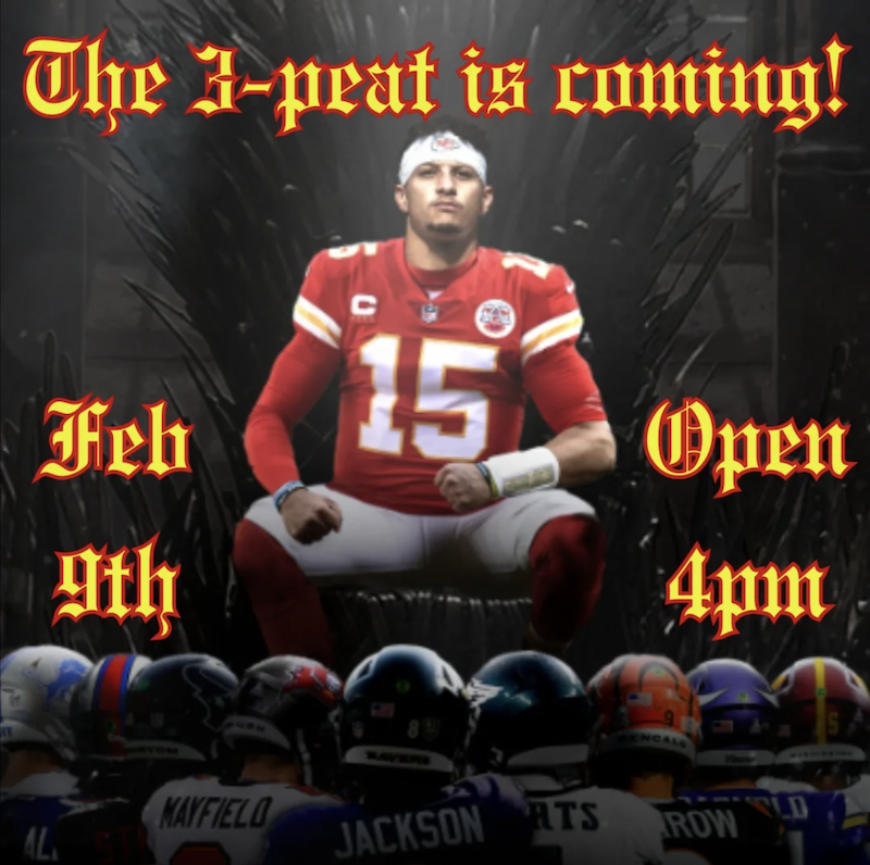 The 3-peat Super Bowl Party at The DOP