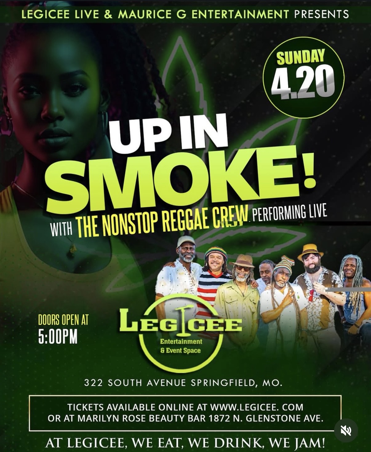 Up in Smoke: With the 'Nonstop Reggae Crew'