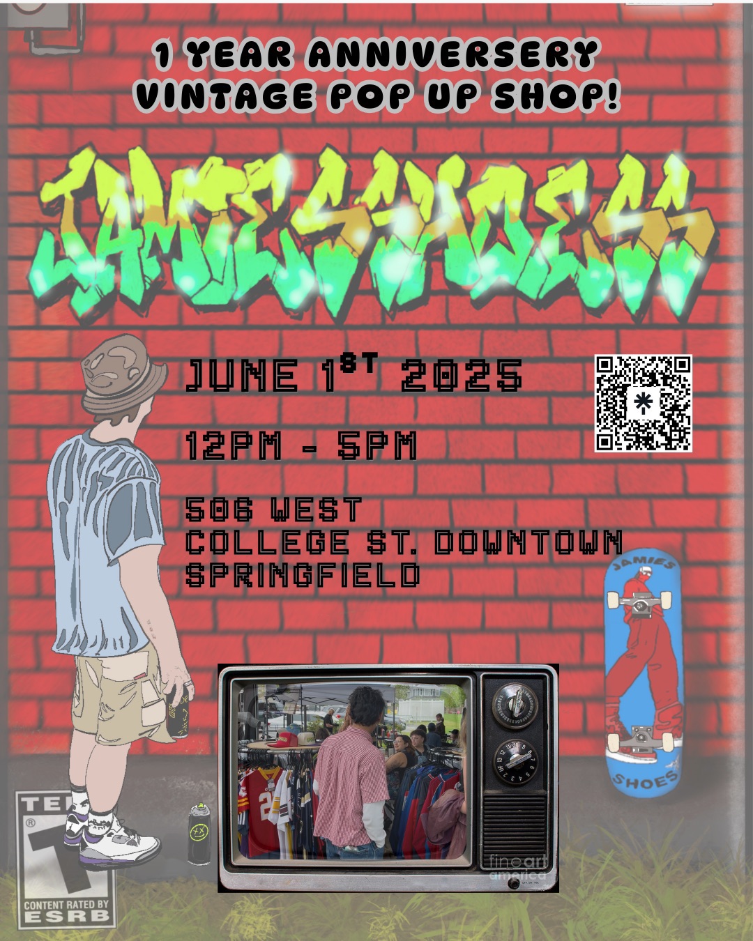 1 Year Anniversary Vintage Pop Up