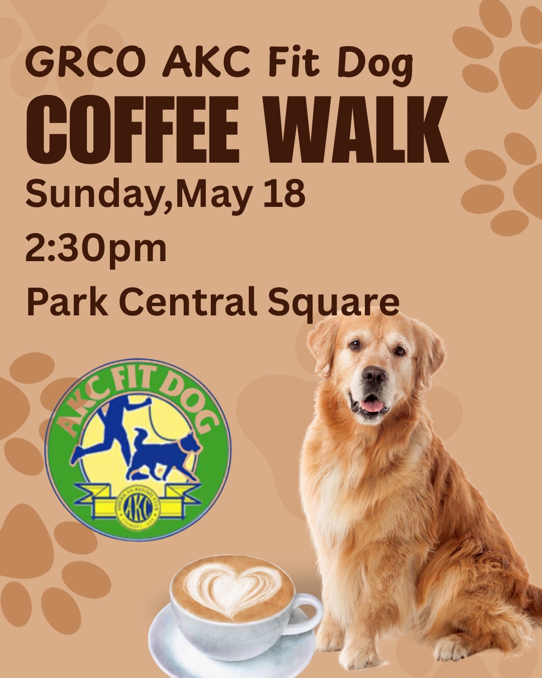 AKC Fit Dog Coffee Walk
