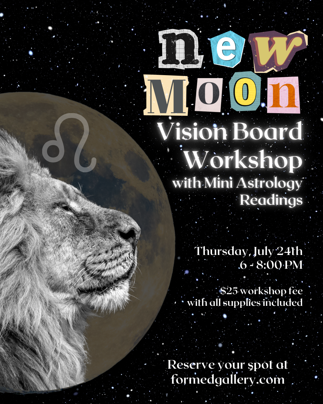 Leo New Moon Vision Boards + Mini Astrology Readings