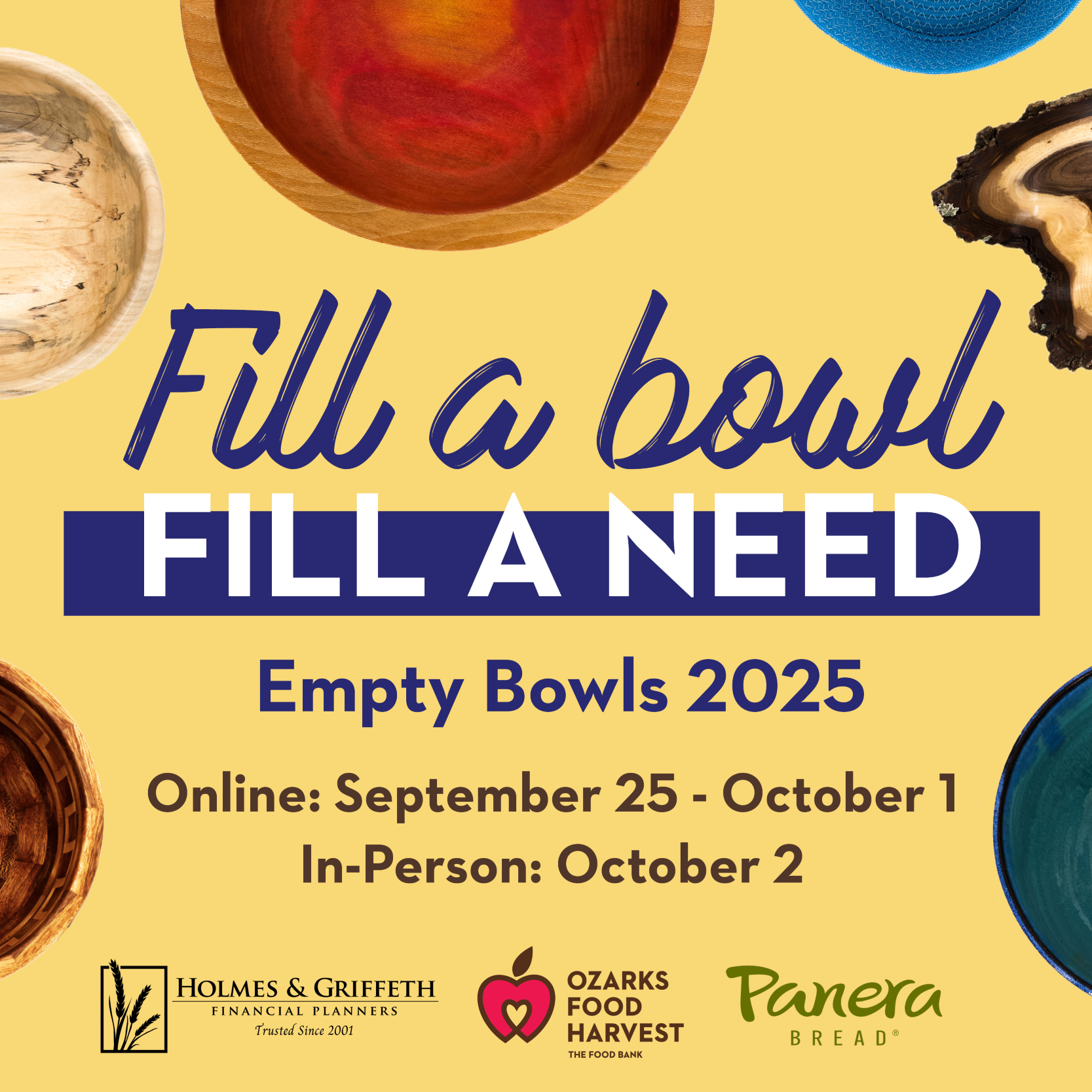Empty Bowls 2025 - In Person Sale