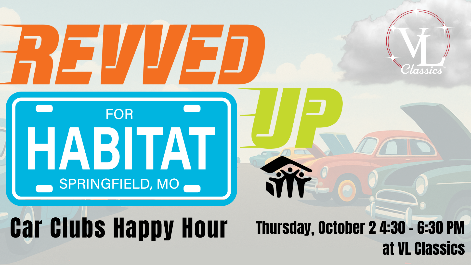 Revved Up for Habitat: Car Club Happy Hour