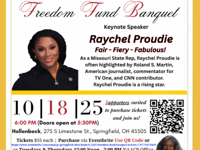 NAACP SPRINGFIELD OHIO BRANCH 3201 FREEDOM FUND BANQUET