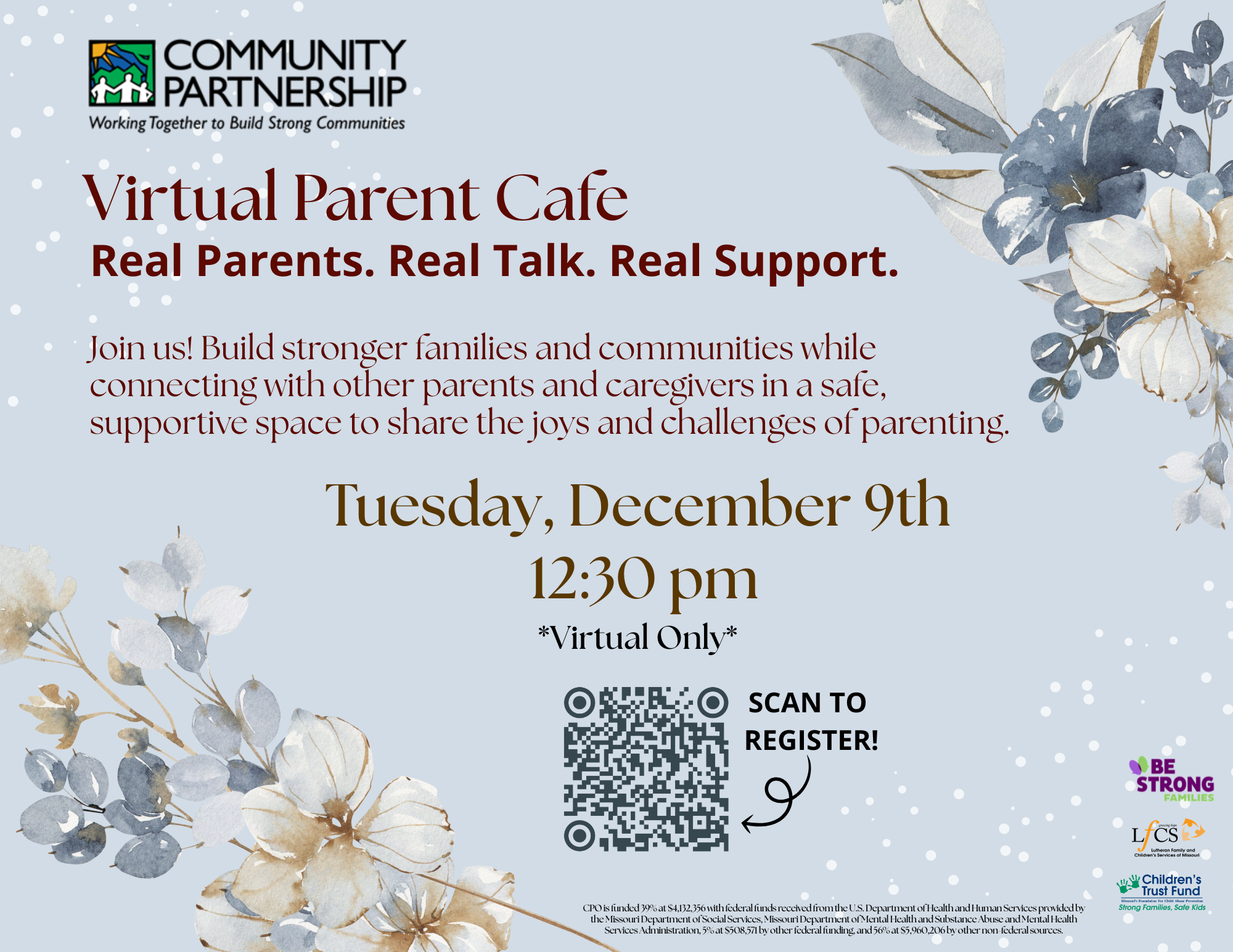 Virtual Parent Cafe: Real Parents. Real Talk. Real Support.