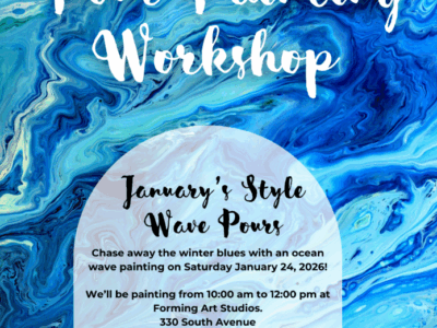 Pour Painting January - Wave Pours