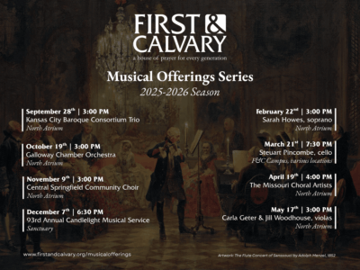 First & Calvary: Musical Offerings Concert Series