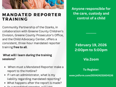 Free Mandated Reporter Training