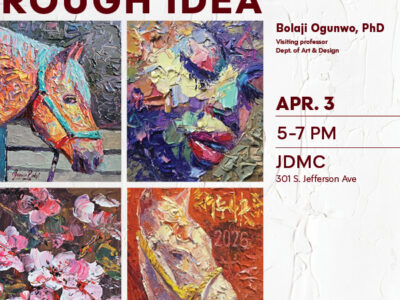 First Friday Artwalk: Rough Idea featuring Nigerian artist Dr. Bolaji Ogunwu