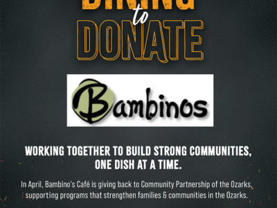 April Dining to Donate at Bambino's Cafe to benefit CPO