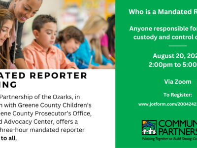 Mandated Reporter Training: Who is a Mandated Reporter?