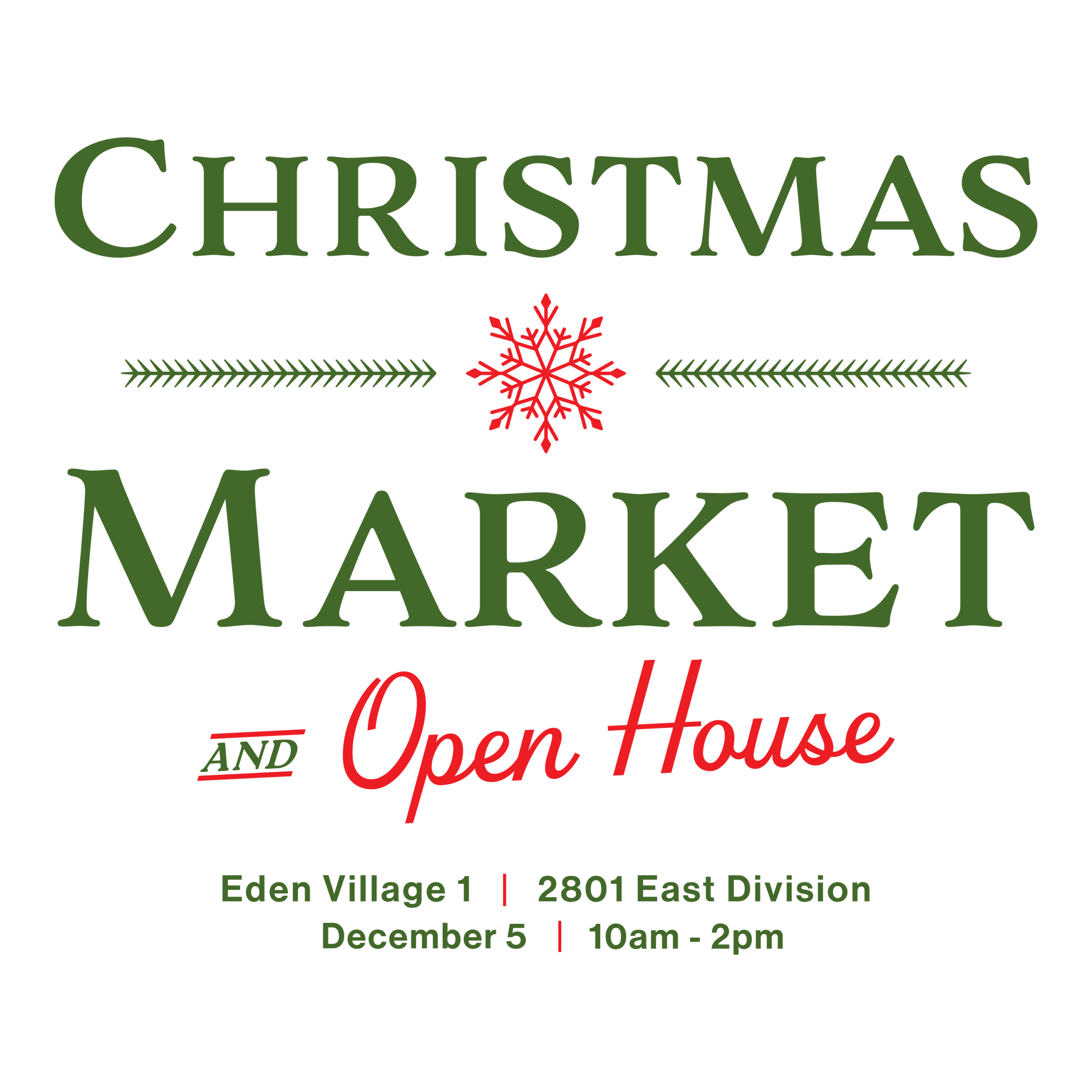 Eden Village Christmas Market and Open House